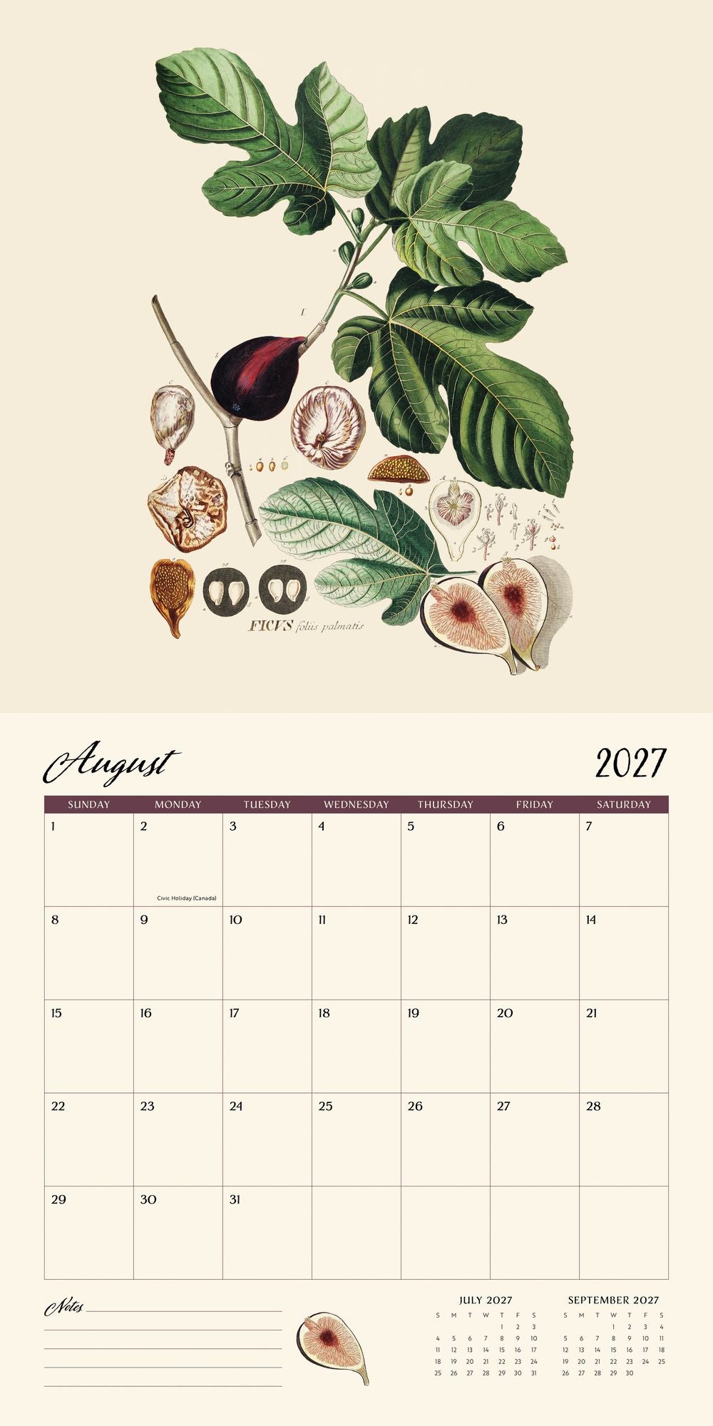 2027 Wall Calendar - Dybdhal Co. Fruits