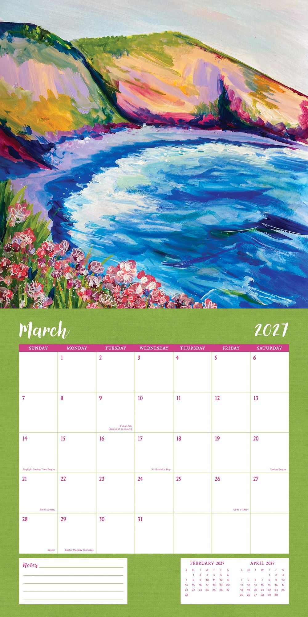2027 Wall Calendar - The London Studio Landscapes