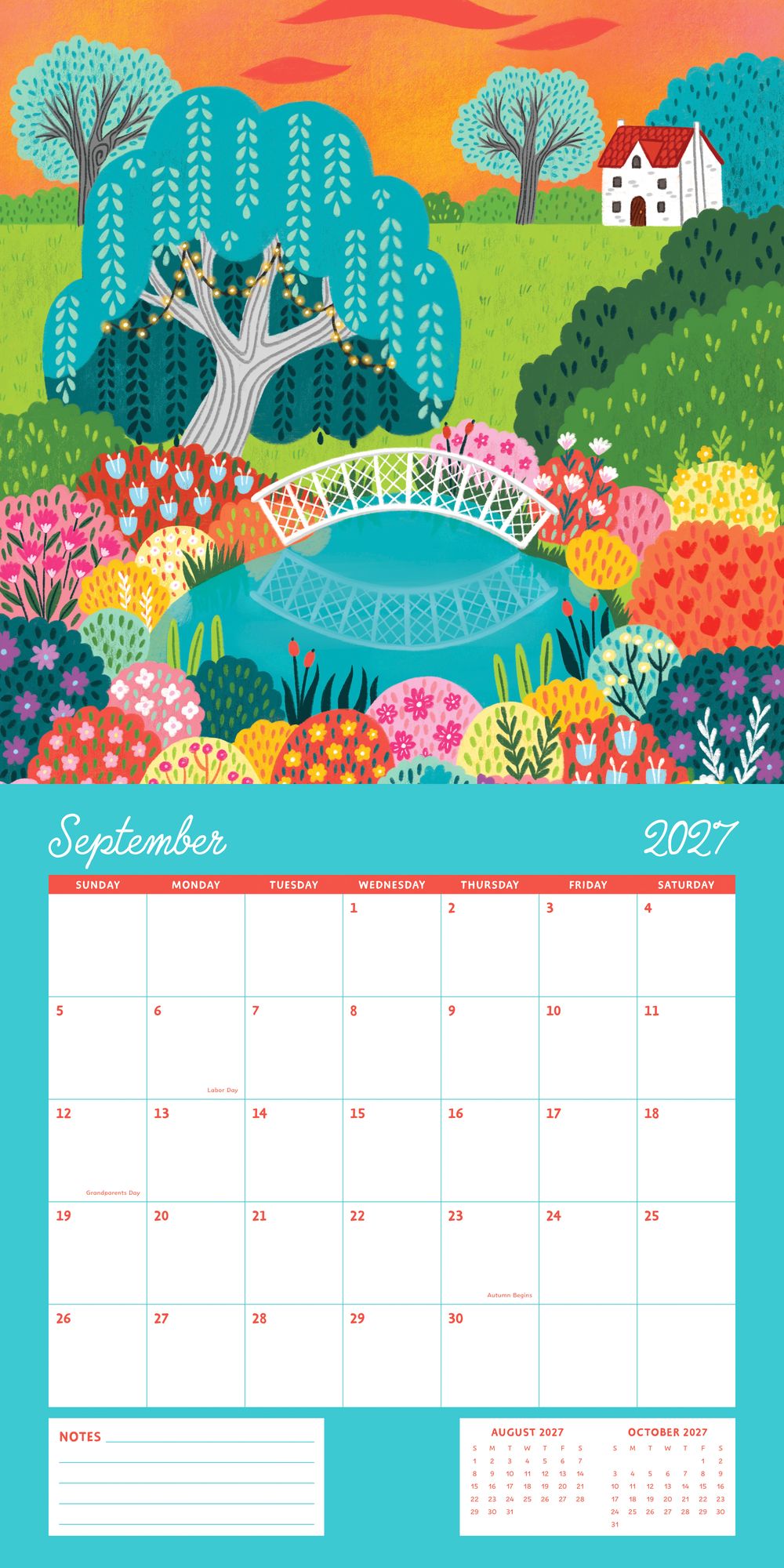 2027 Wall Calendar - Enchanted Wildscapes - Pear Tree Press