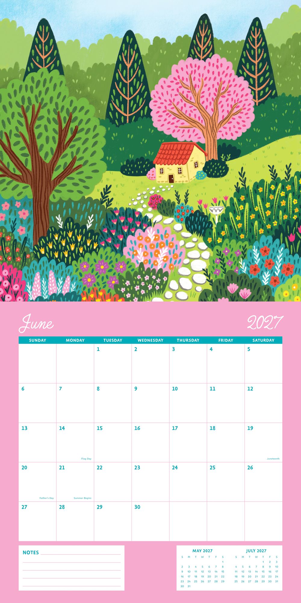 2027 Wall Calendar - Enchanted Wildscapes - Pear Tree Press