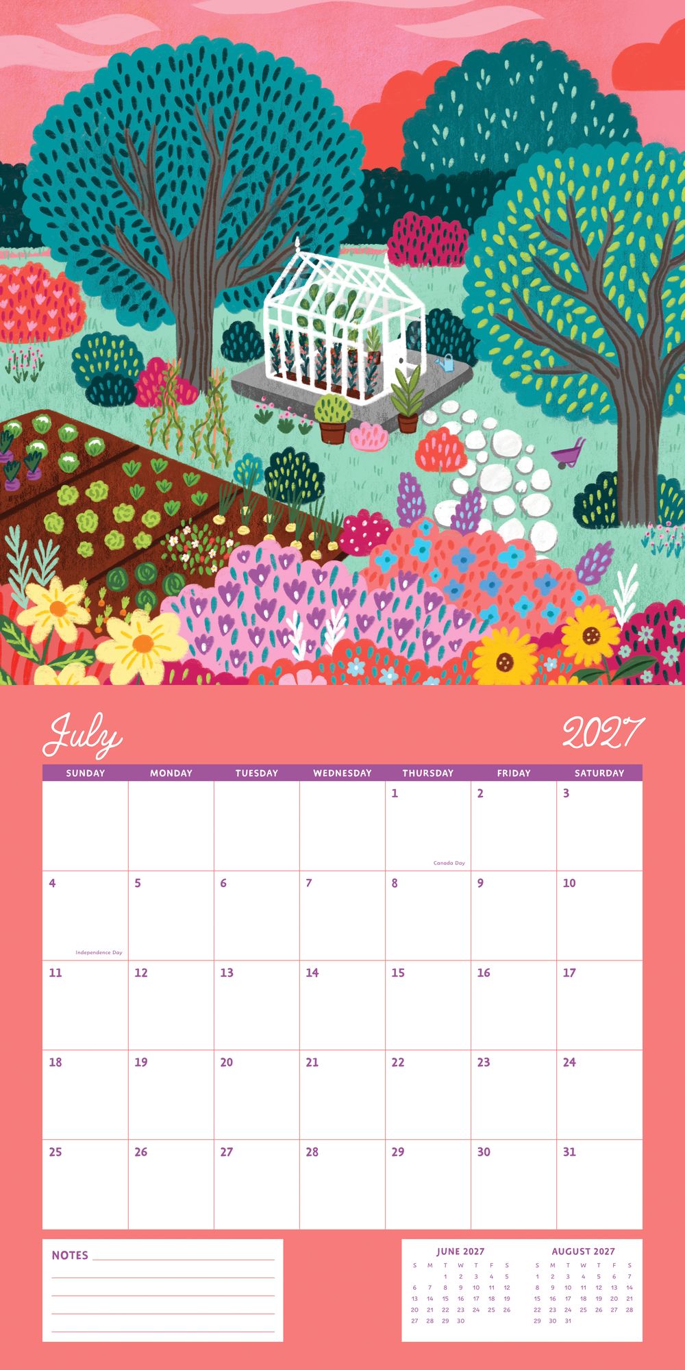 2027 Wall Calendar - Enchanted Wildscapes - Pear Tree Press