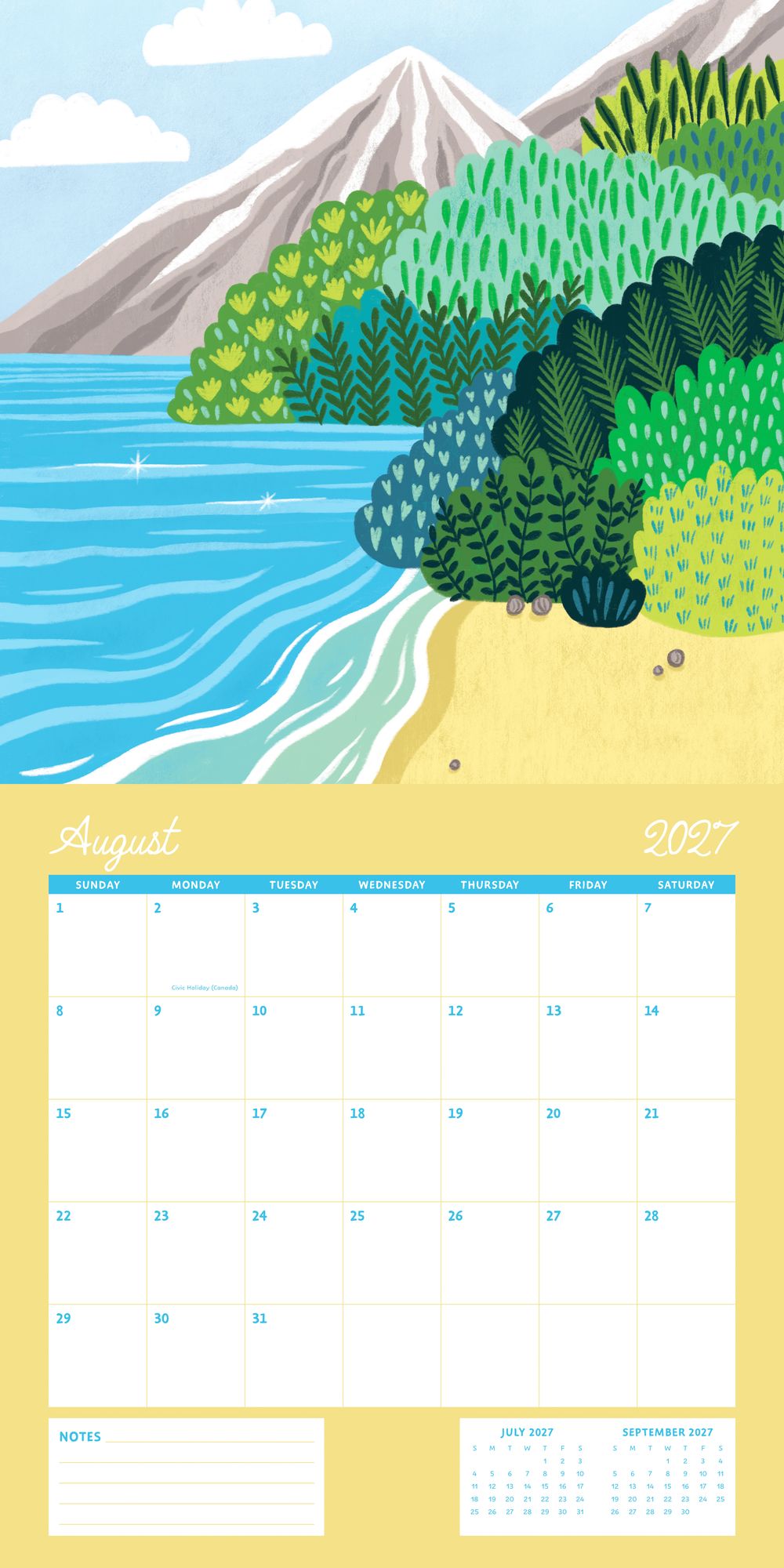 2027 Wall Calendar - Enchanted Wildscapes - Pear Tree Press