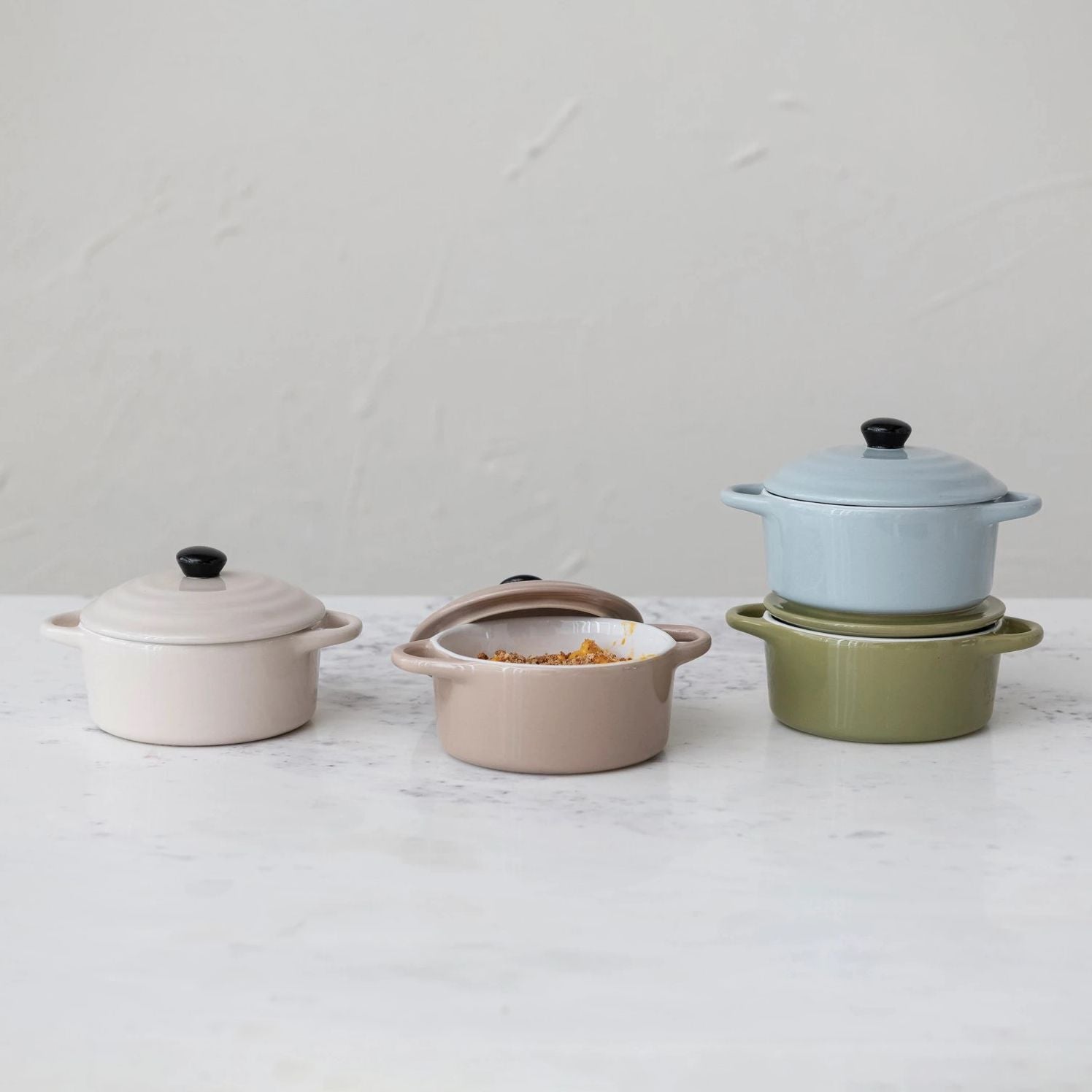 Stoneware Mini Baker Assorted 4 Colors