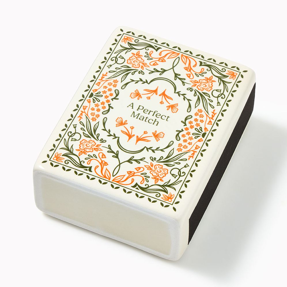 A Perfect Match Ceramic Matchbox