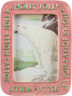Holly Jolly Enamel Frame