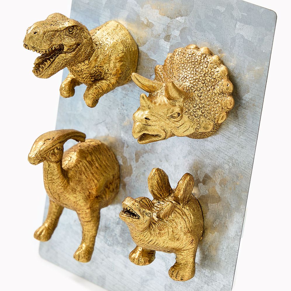 Dinosaur Bust Magnets Set of 4