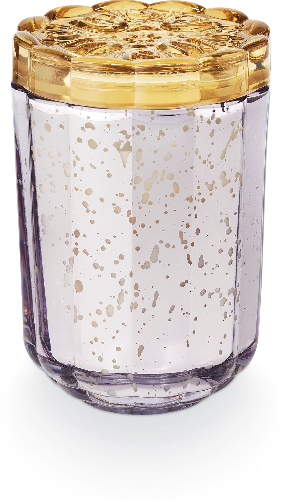 Lavender Flourish Glass Candle