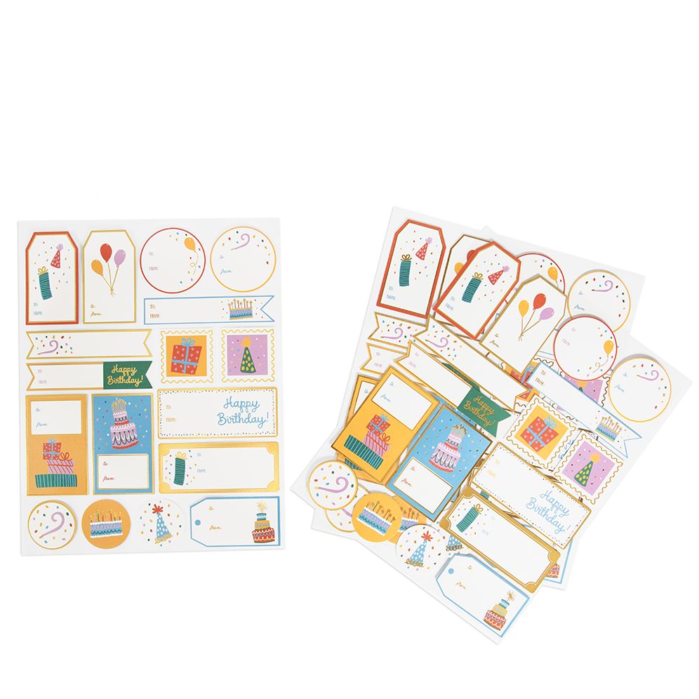 Happy Birthday Gift Labels