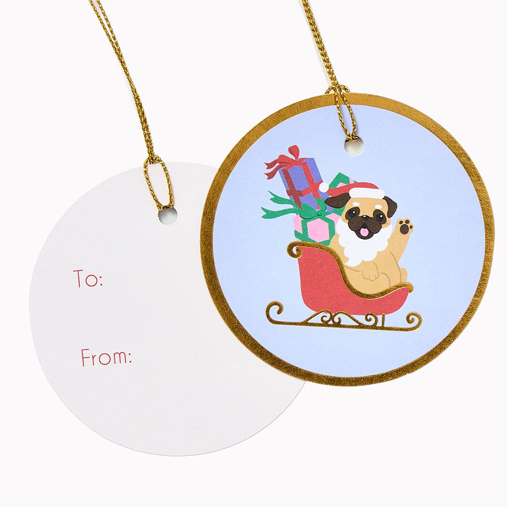 Santa Paws Hanging Gift Tags