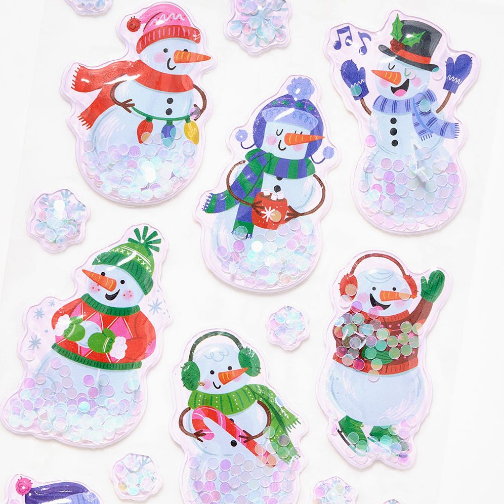 Snowman Shaker Stickers