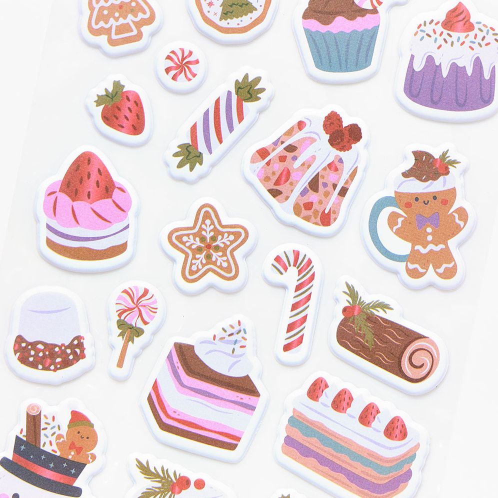 Sweet Treats Puffy Stickers