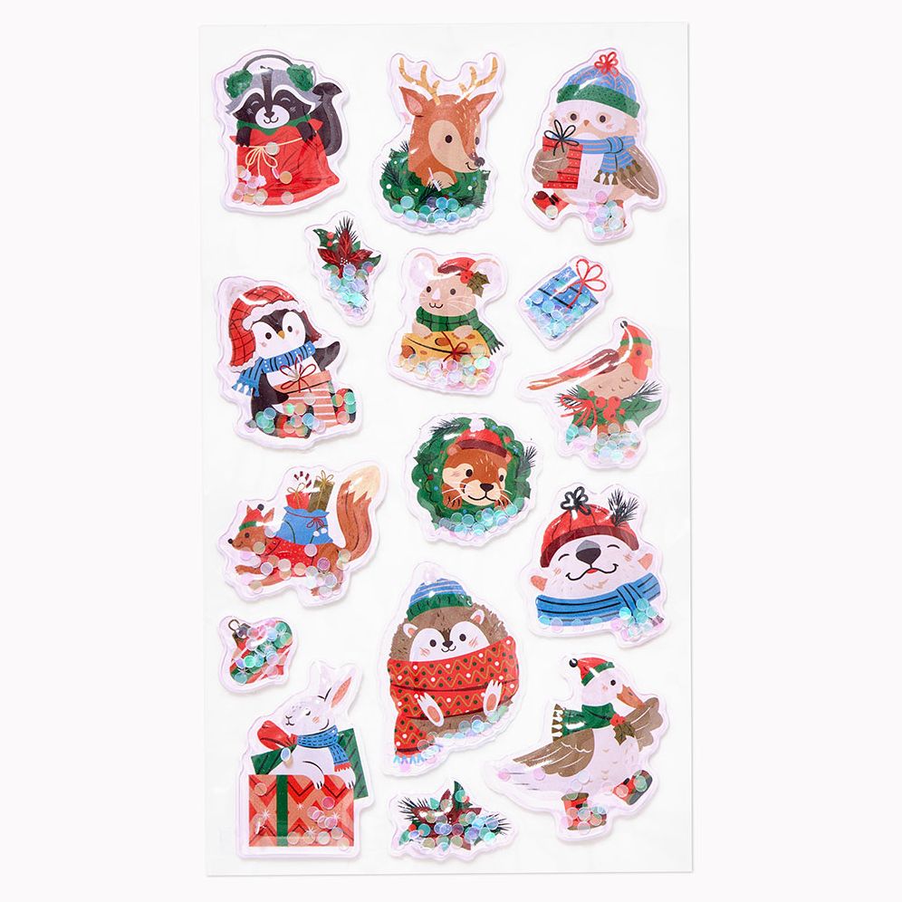 Winter Critter Shaker Stickers