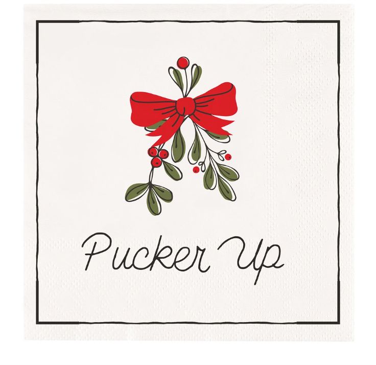 Pucker Up Beverage Napkins Pack of 20