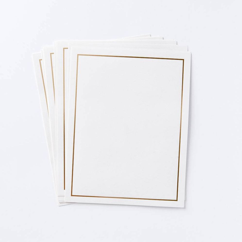 Classic Gold Foil Border Craft Paper