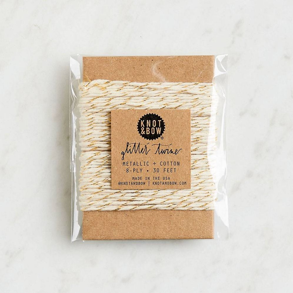 Gold Metallic/Natural Twine Card 10yd