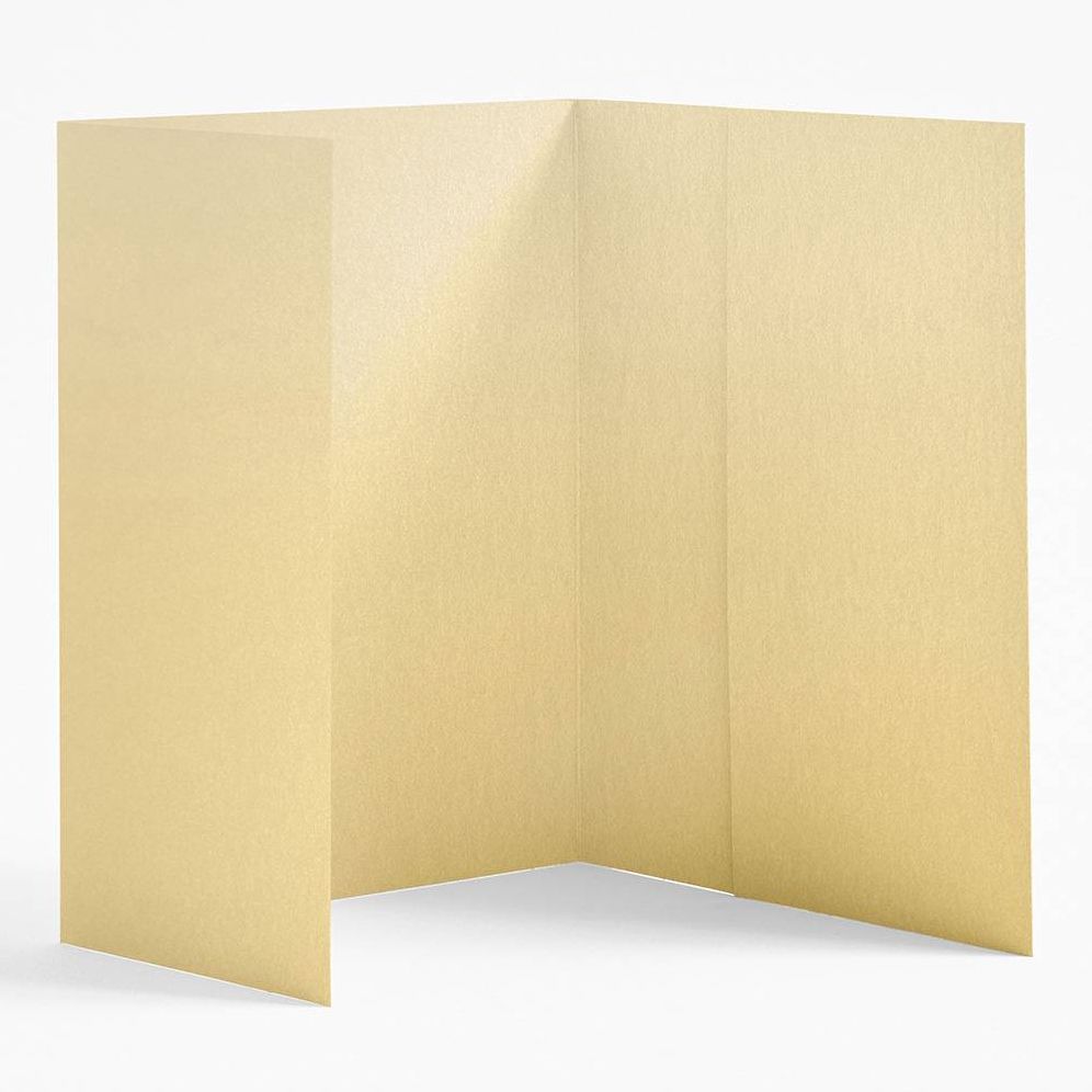 A7 Shimmer Gold Folder Enclosures