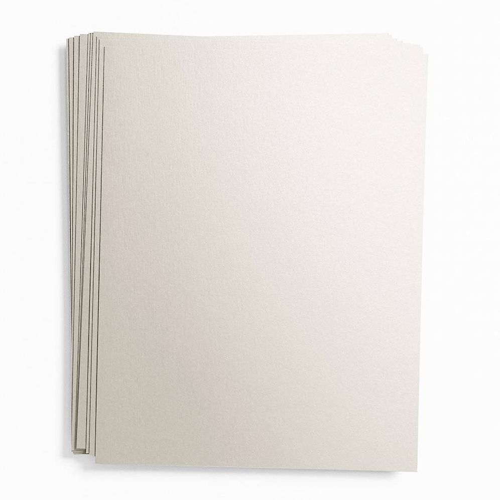 Shimmer Silver Card Stock 8.5" x 11"