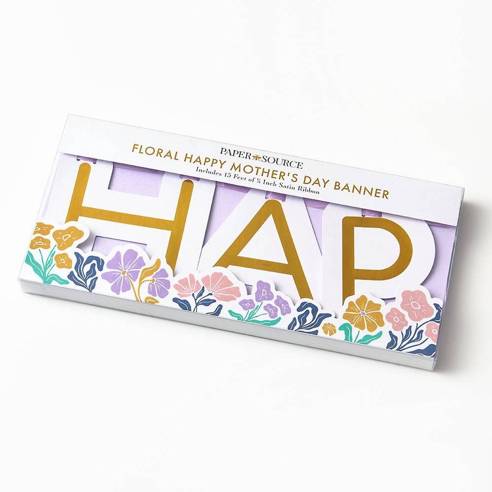 Floral Happy Mother's Day Banner