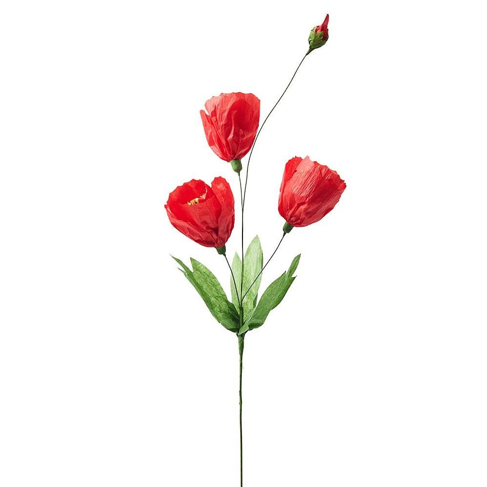 Red Multi Bloom Paper Flower