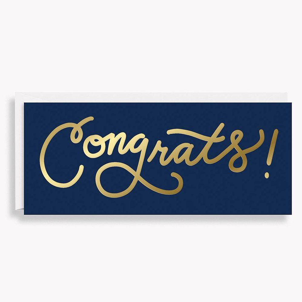 Script Congrats Card | Paper Source