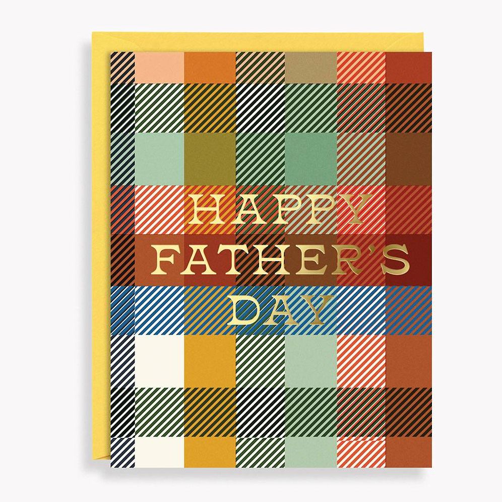 Plaid Happy Father's Day Card
