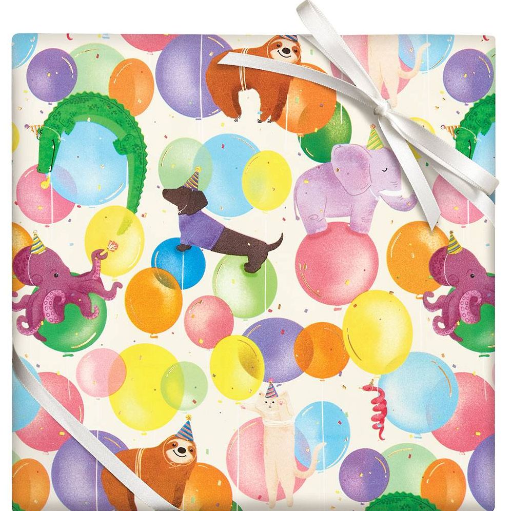 Balloon Animals Stone Wrapping Paper | Paper Source