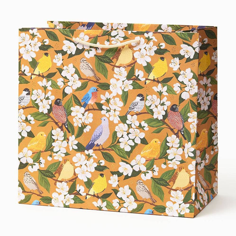 Songbirds and Blossoms Large Gift Bag