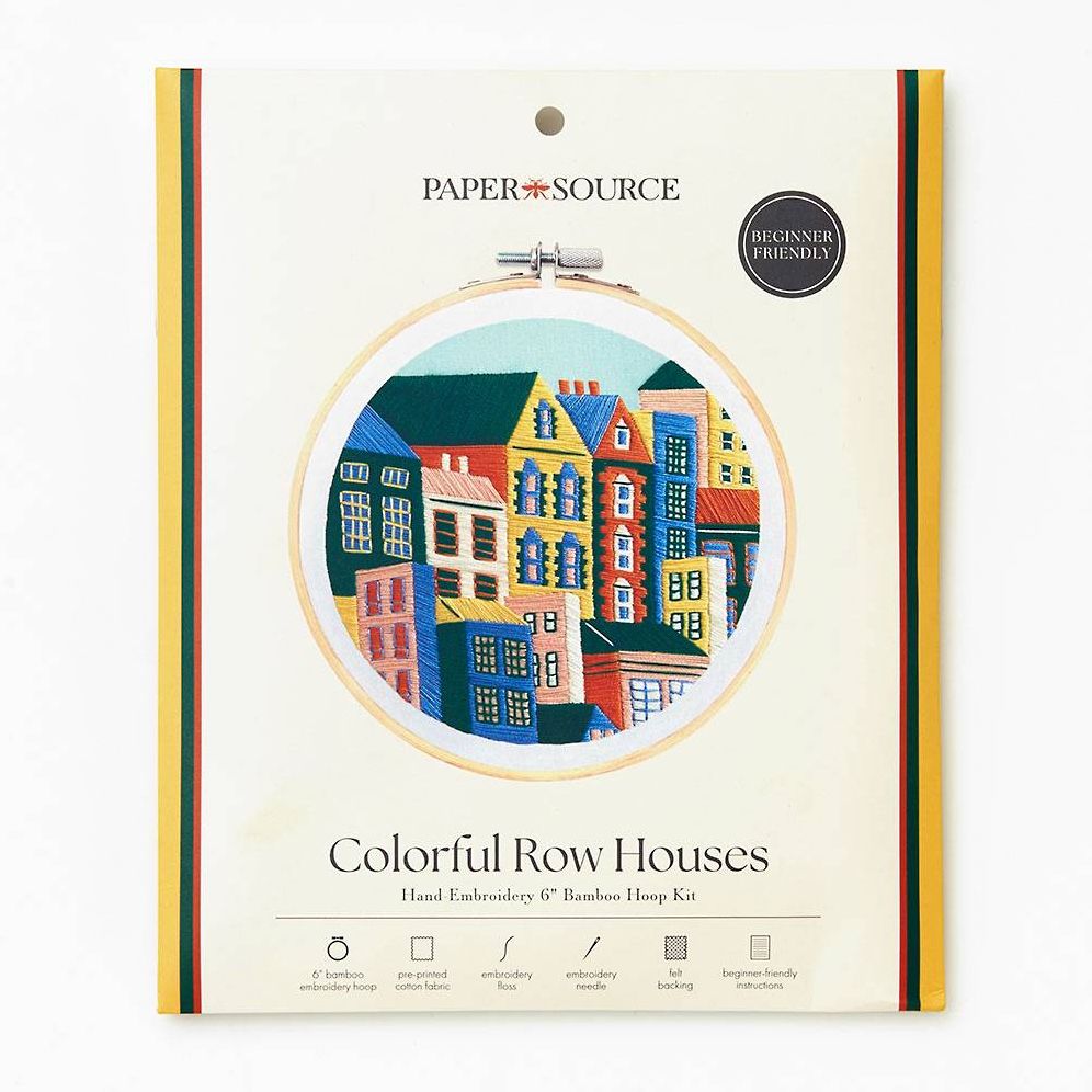 Colorful Buildings Embroidery Kit