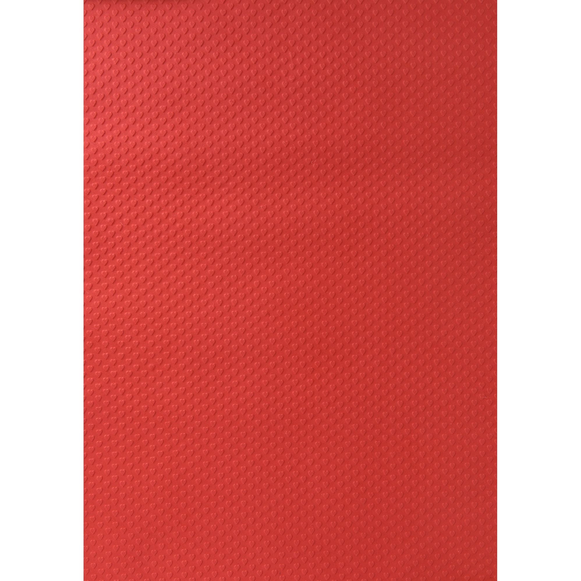 Red Heart Embossed Handmade Paper