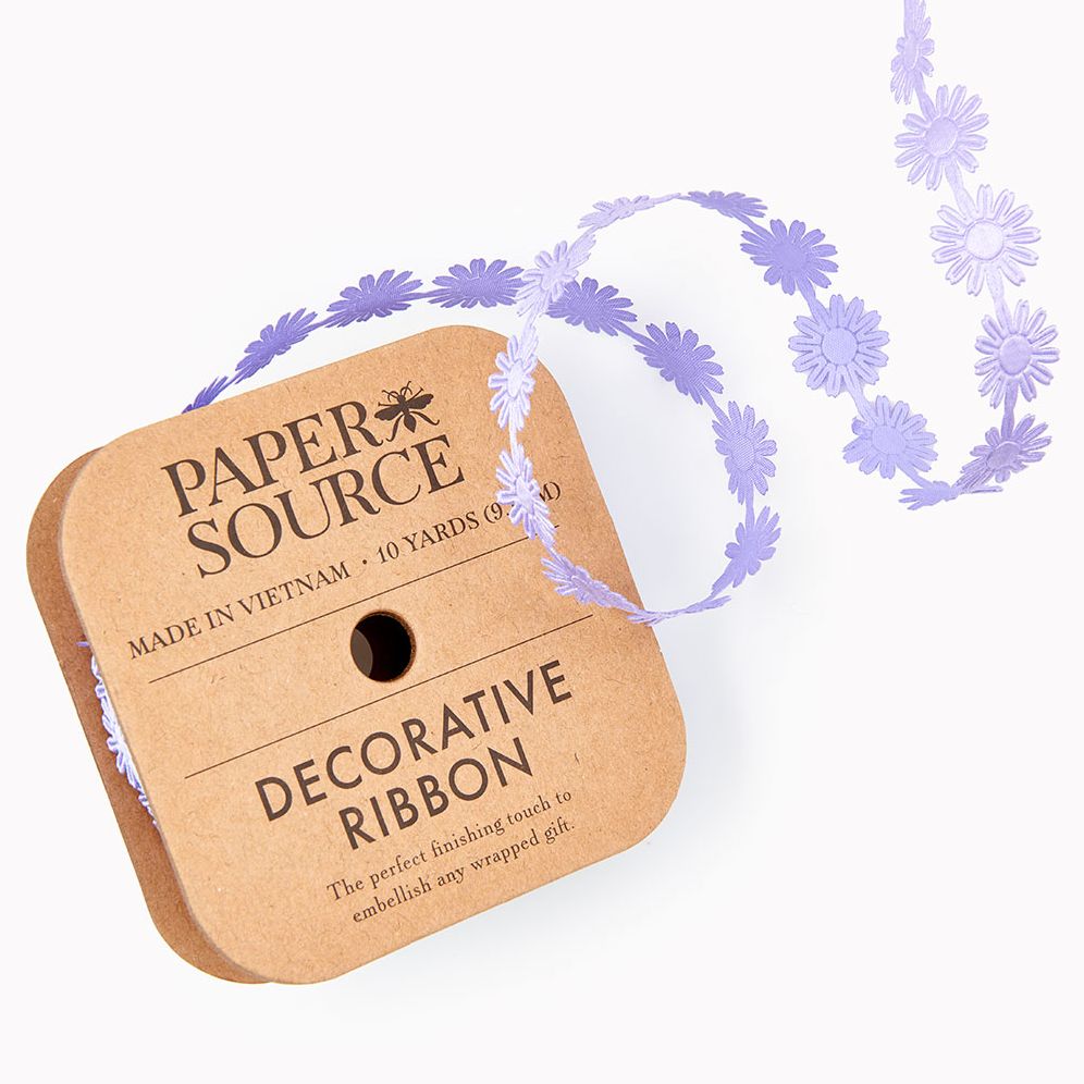 Purple Daisy Ribbon 3/4" 10YD