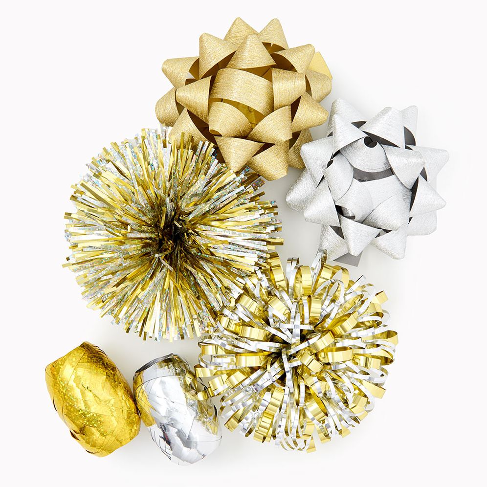 Bow & Eggs Silver and Gold Box