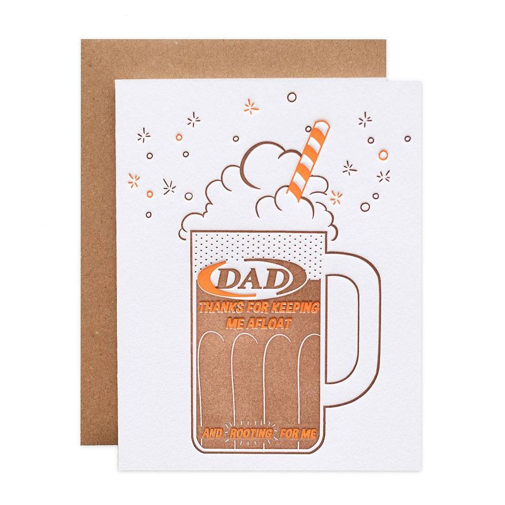 Root Beer Float Father's Day Card