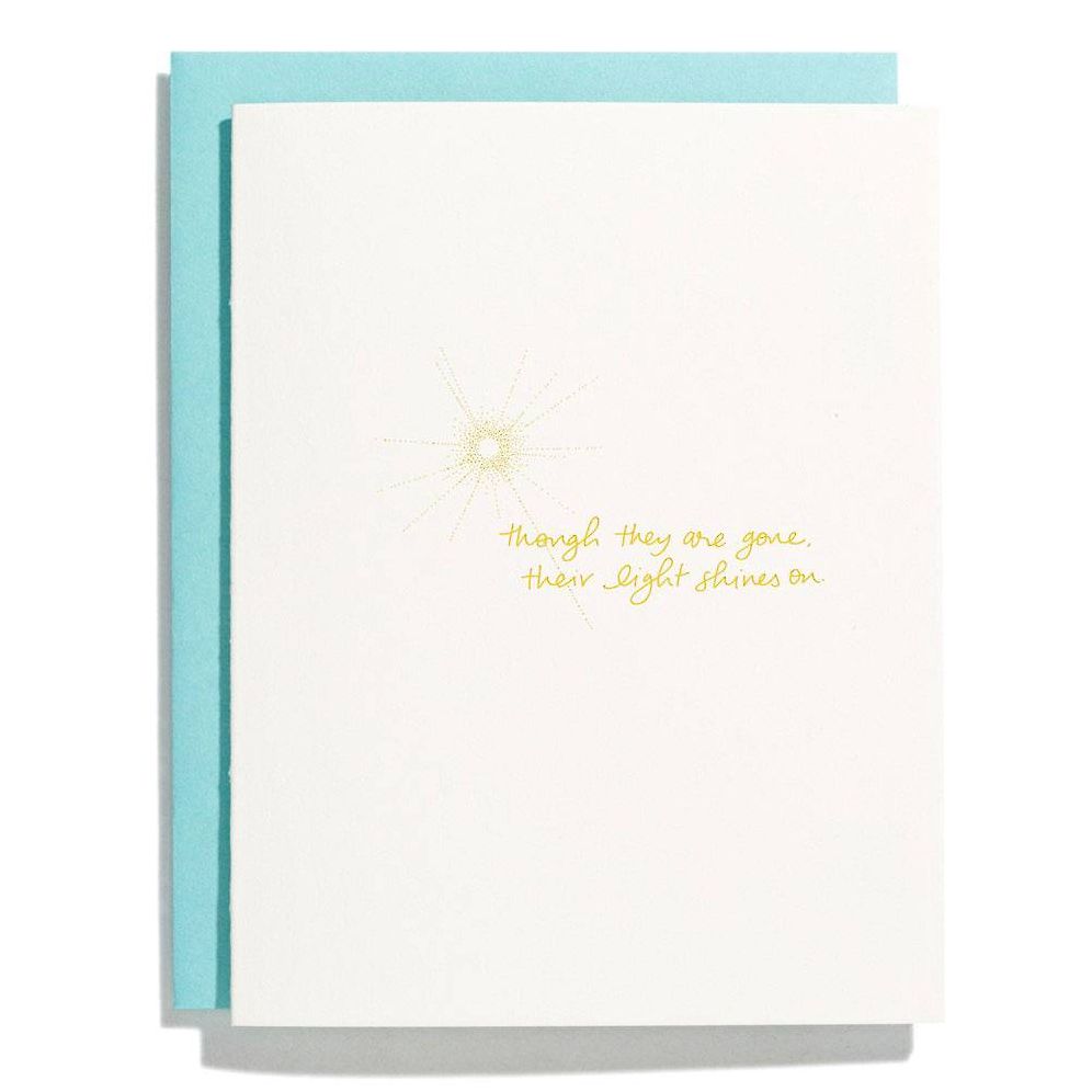 Light Shines On Sympathy Card