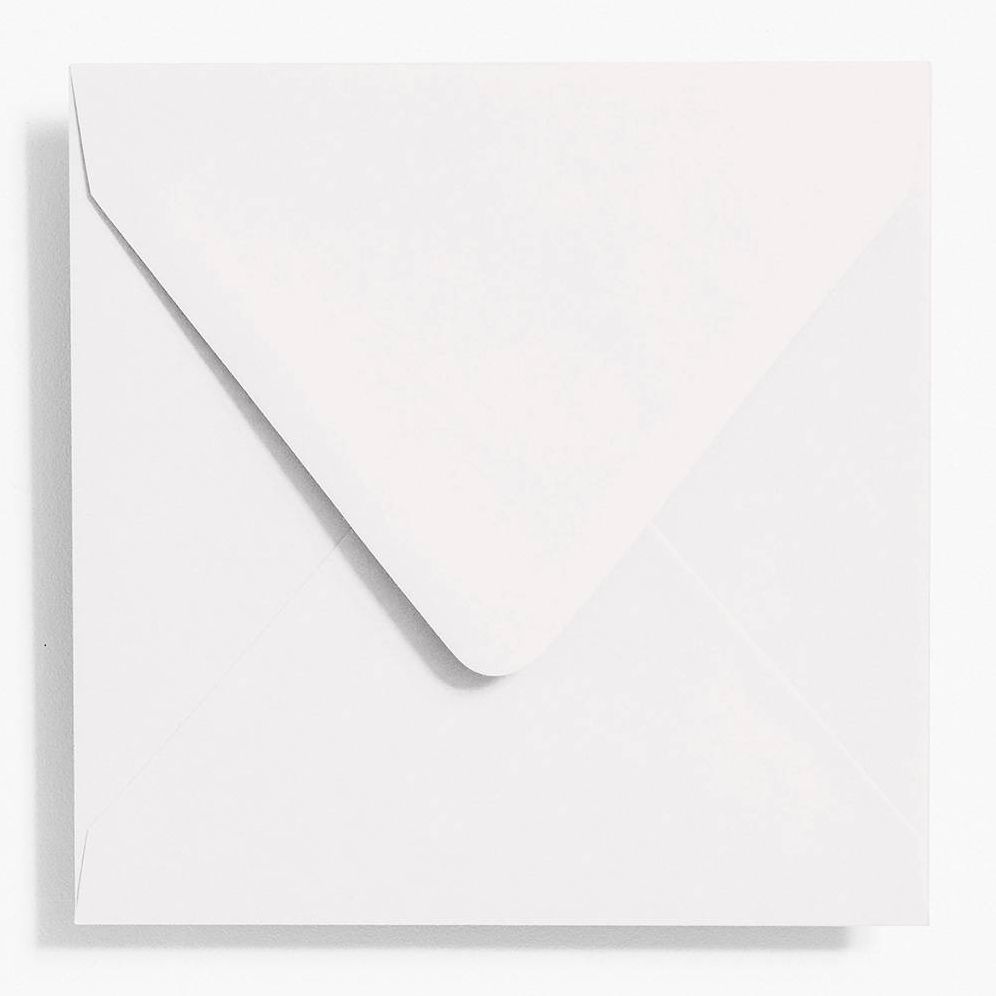 5.75" Square Eco White Envelopes
