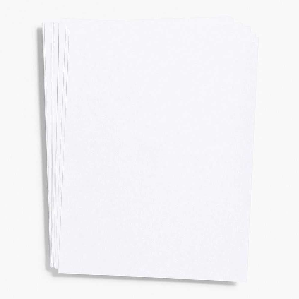 Pure White Card Stock 8.5" x 11" Bulk Pack