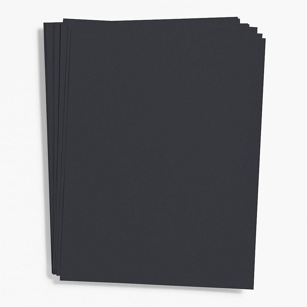 Black Card Stock 8.5" x 11" Bulk Pack