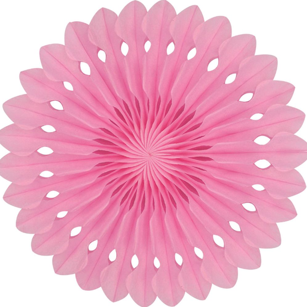 Detailed fan, 30cm, Light Pink