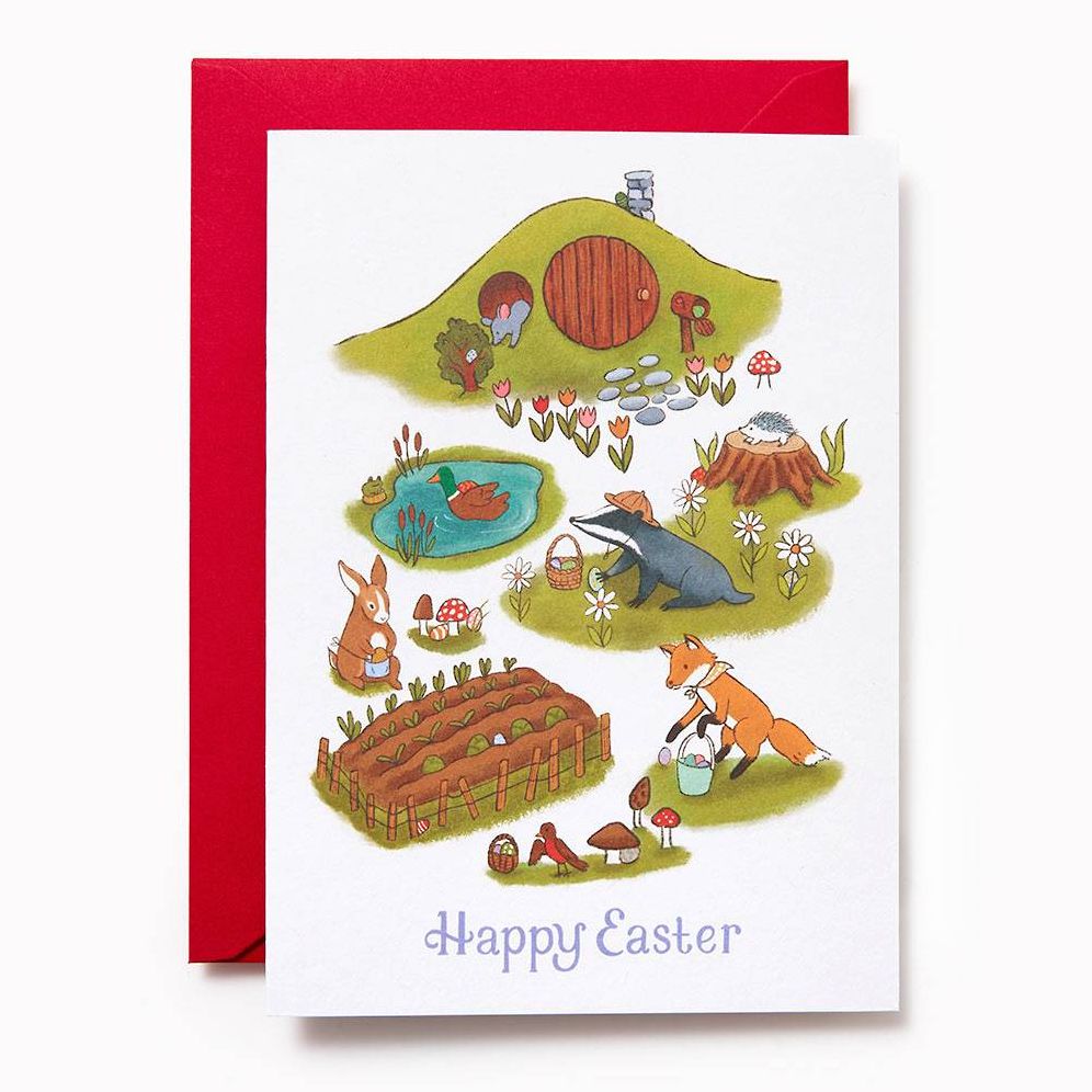 Garden Critters Egg Hunt Card