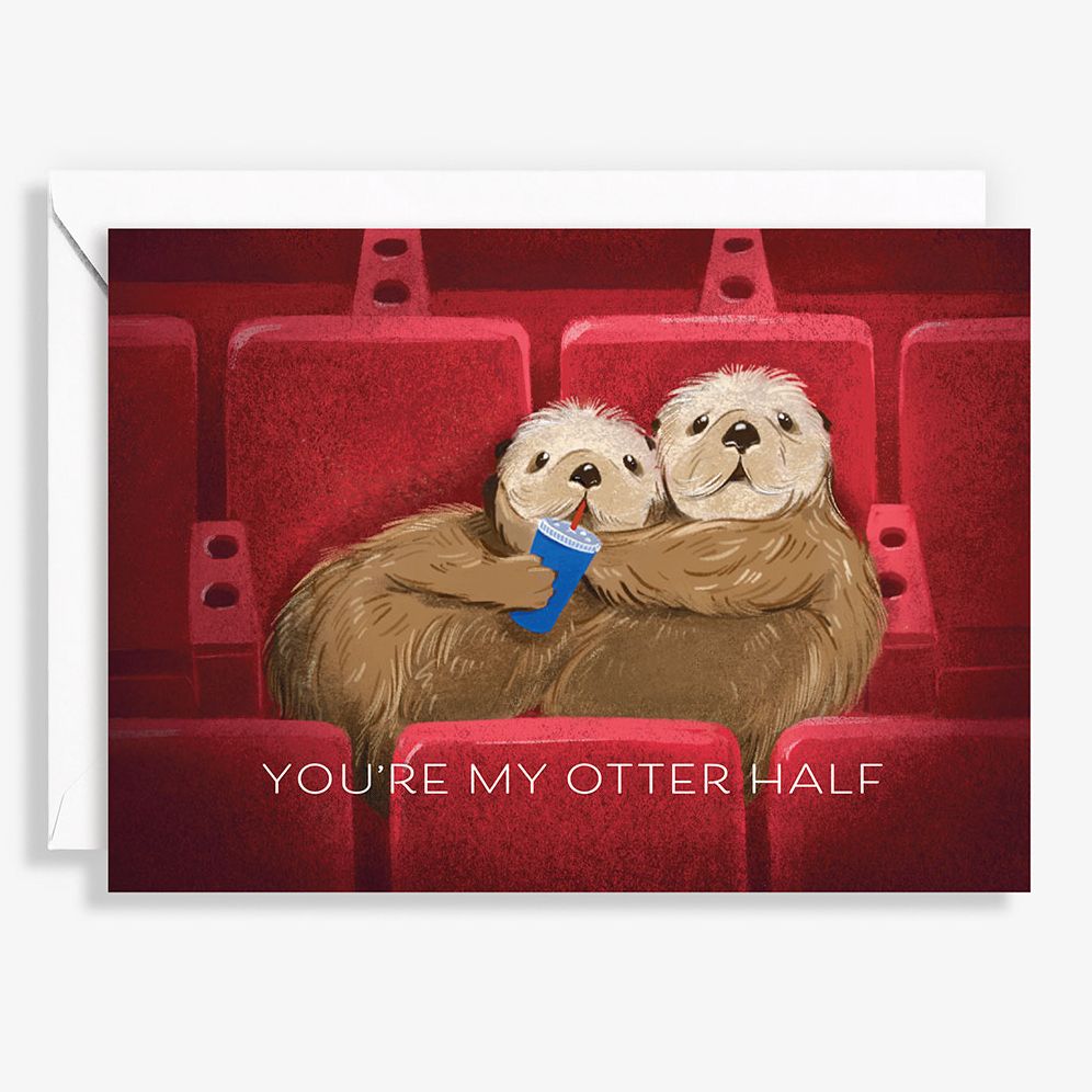 Otter Half Love Card