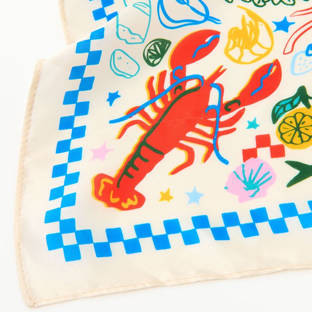 Coastal Satin Scarf