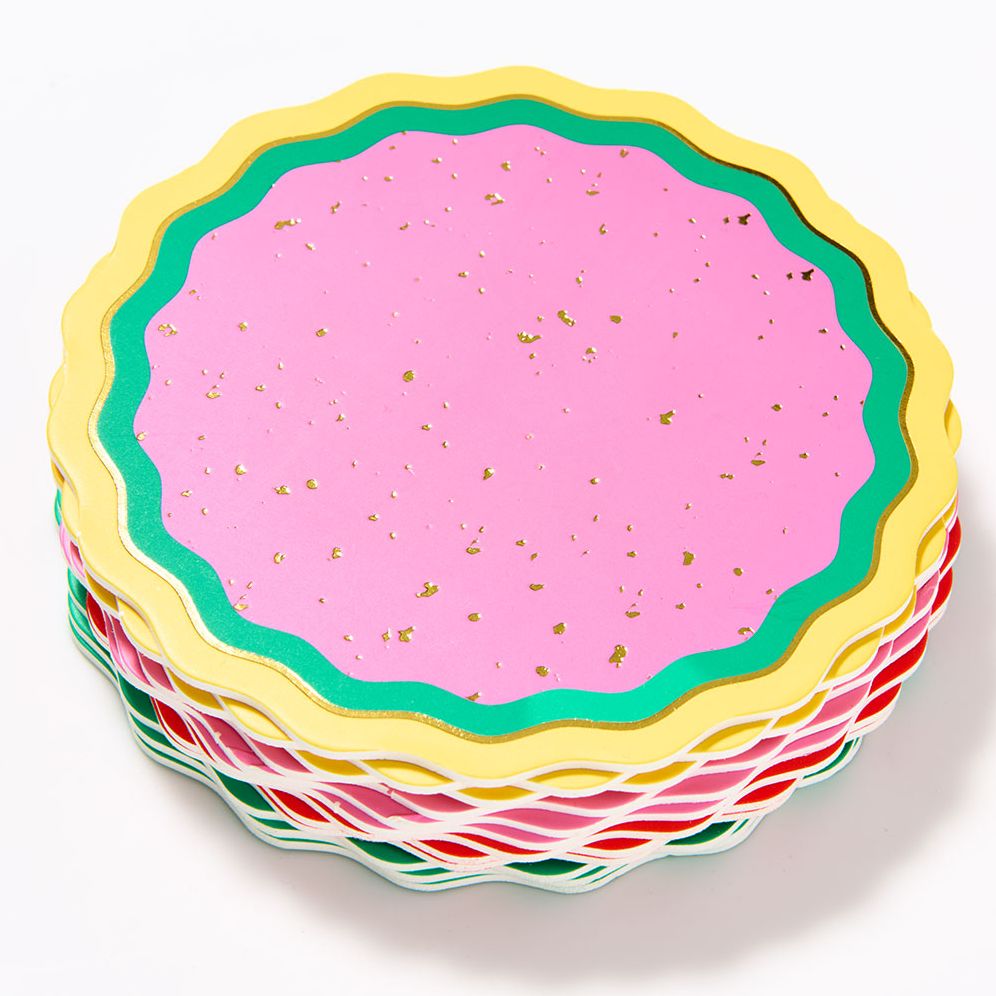 Colorful Fleck Coasters S/12