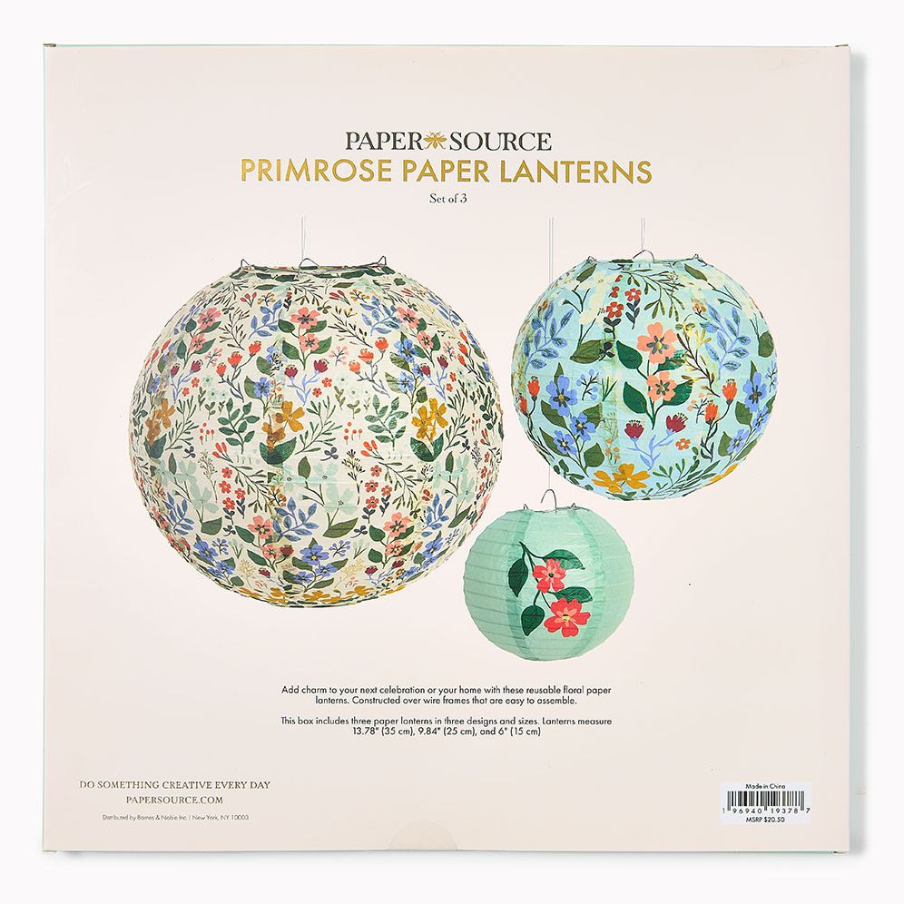Primrose Paper Lanterns S/3