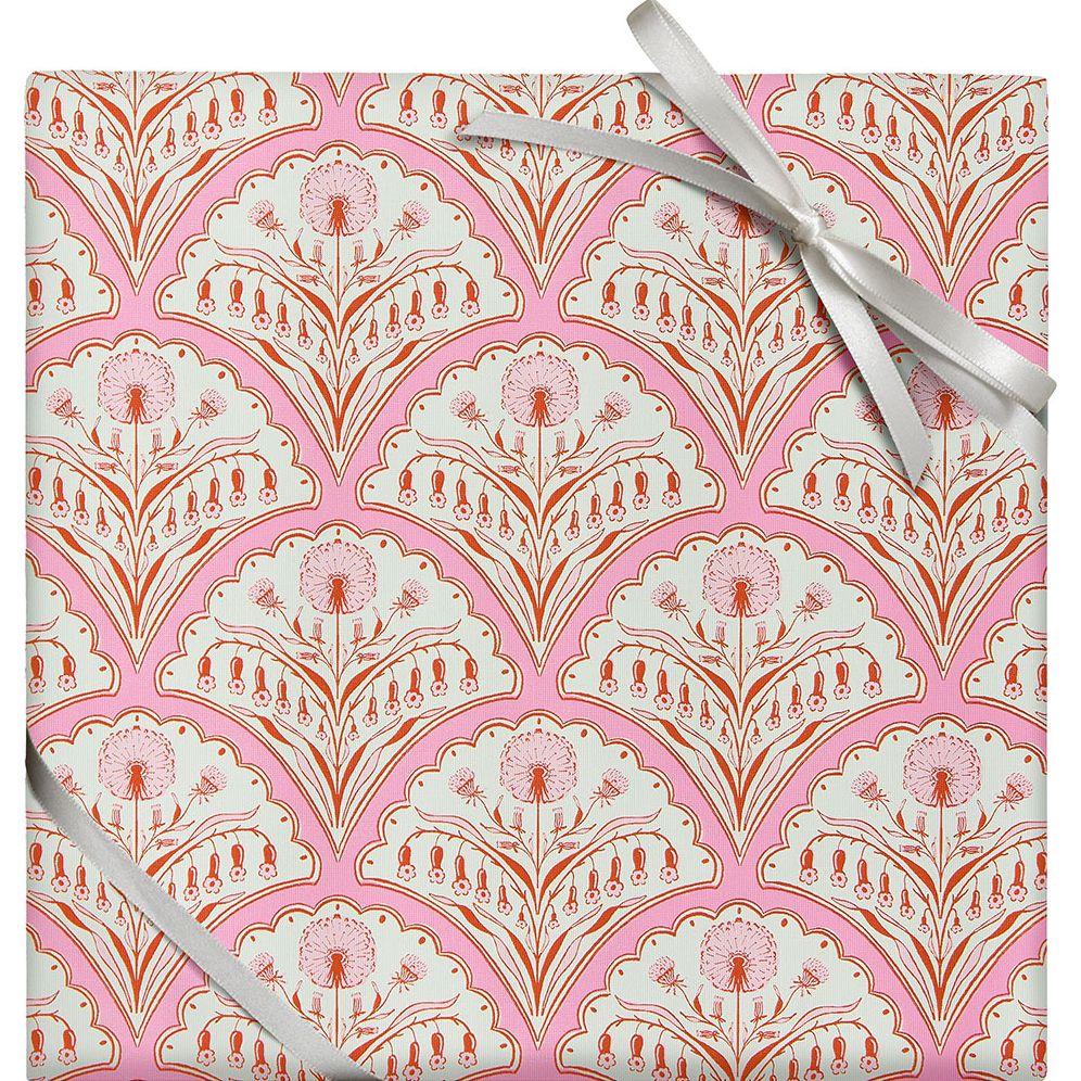 Scallop Dandelion Textured Wrapping Paper