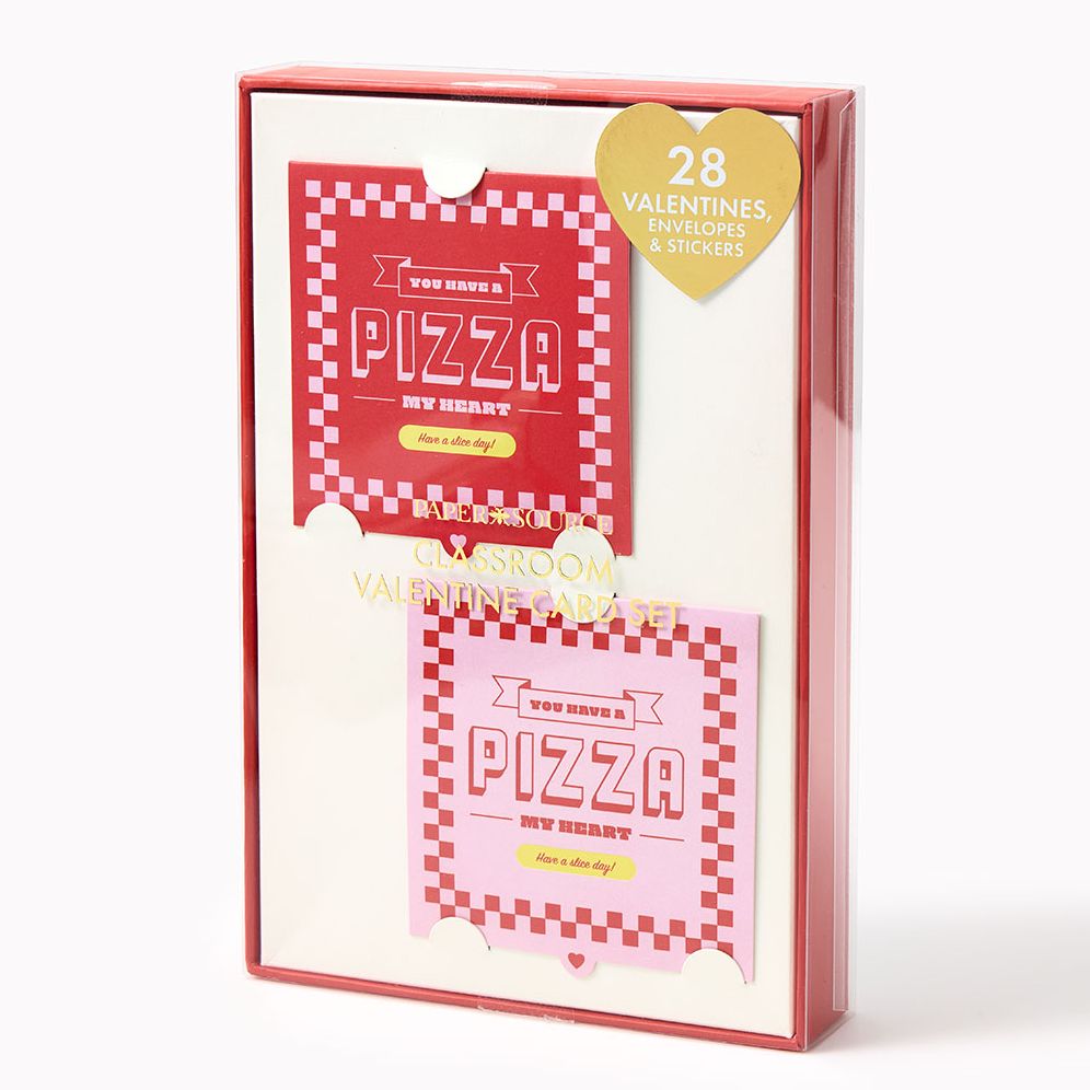 Valentines Pizza Classroom Stationery Set