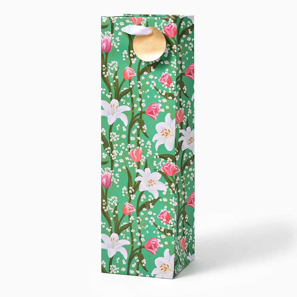 Tulip Lilies Wine Gift Bag