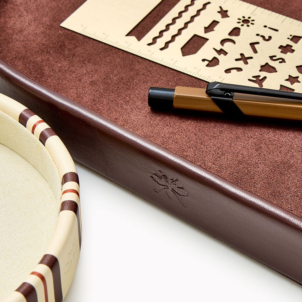Choc Stripe Paper Wasp Stacked Organization Trays