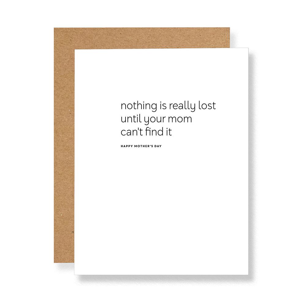 Can't Find It Mother's Day Card