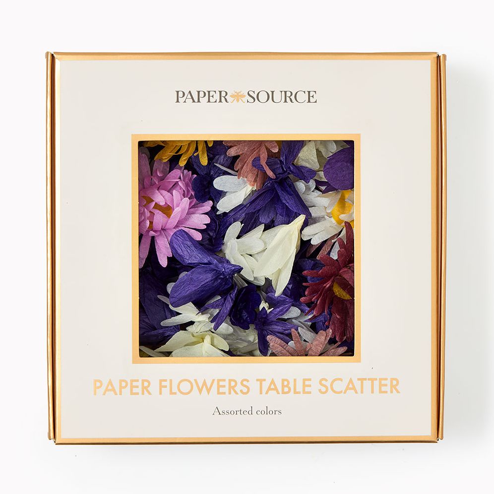 Paper Flowers Table Scatter