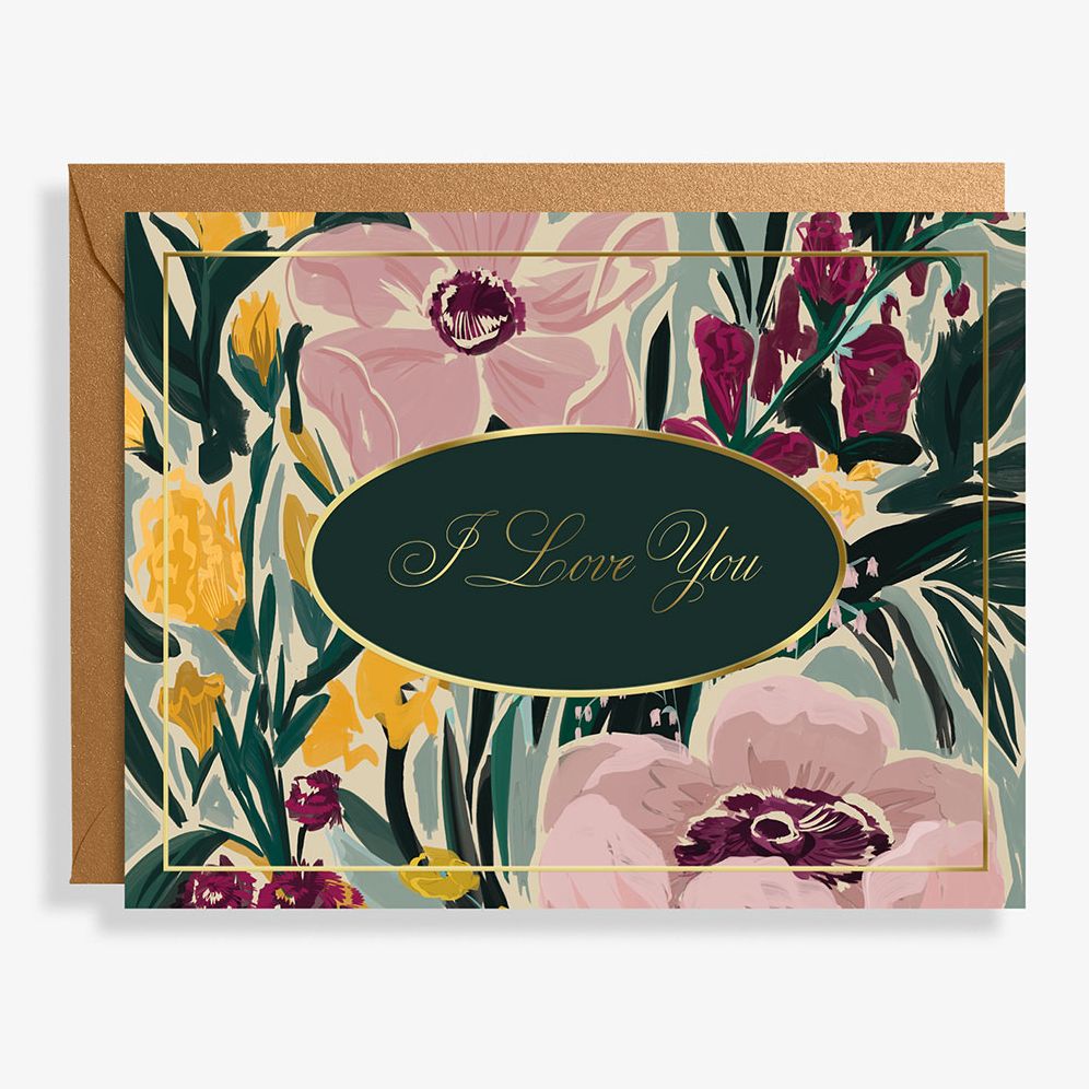 Moody Floral Love Card