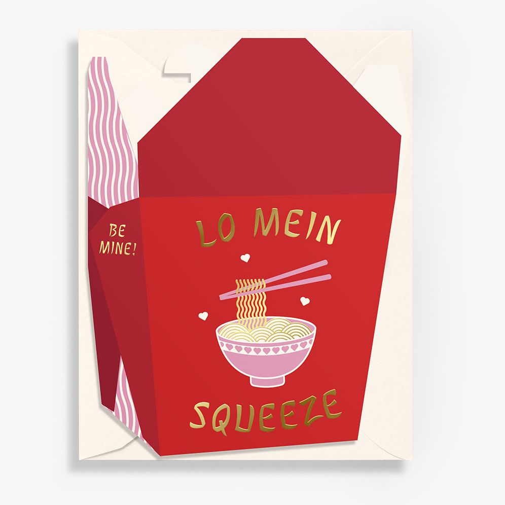Lo Mein Squeeze Love Diecut Card